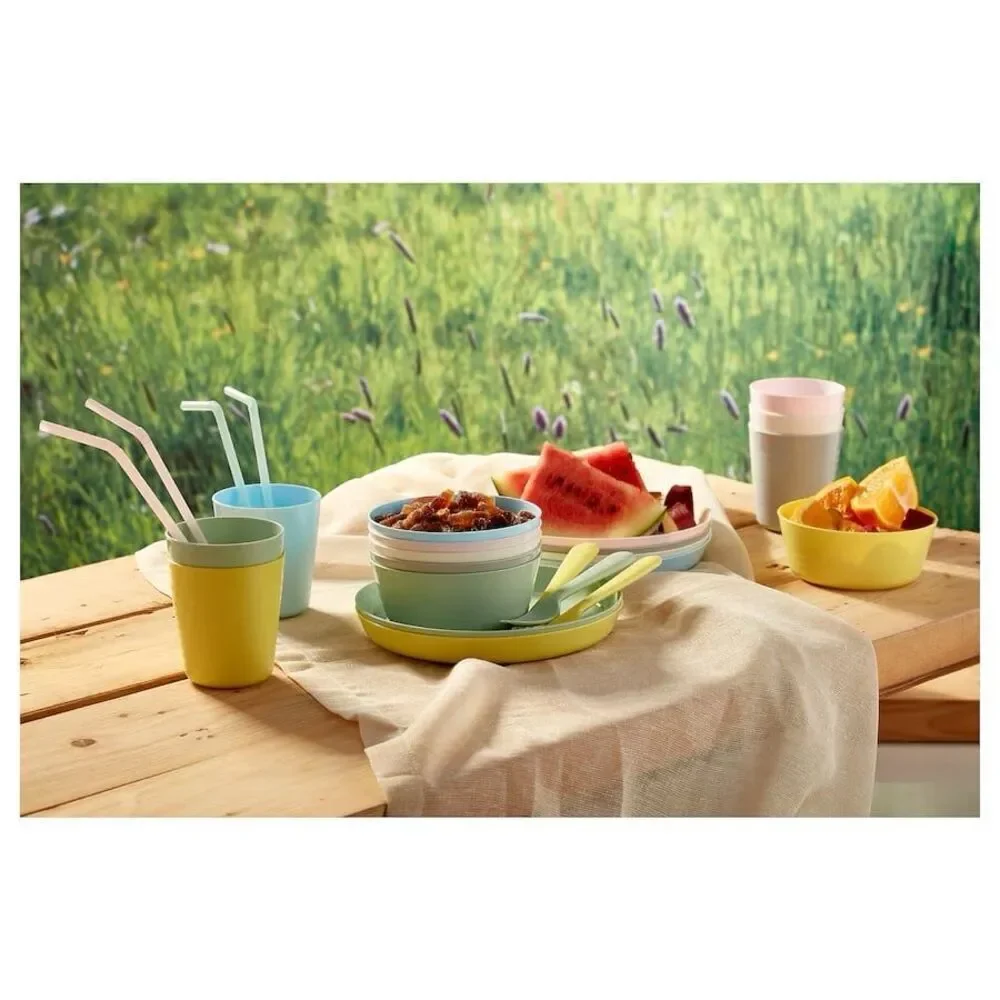 NWT IKEA KALAS Toddler/Little Kids & Kids Bowls 6-Pack Set, mixed pastel colors